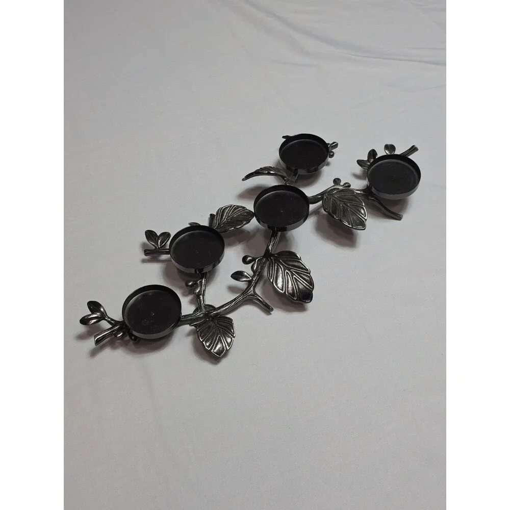 RARE. Bath And Body Works Slatkin Co. Metal Mini Candle Leaf Candle Holder